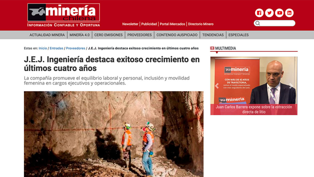 J.E.J. Ingeniería destaca exitoso crecimiento en últimos cuatro años